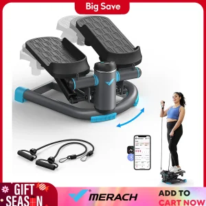 Dual-Action Stepper 330LBS Capacity with Resistance Bands
